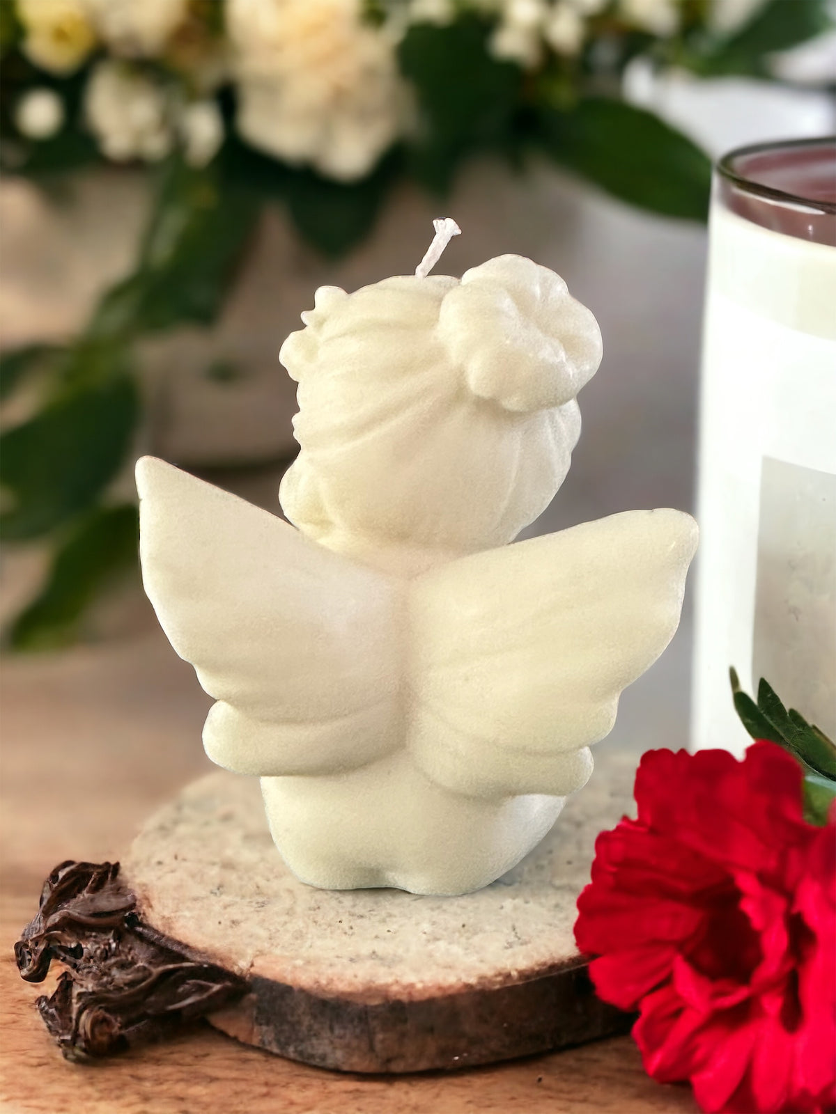 Cupid girl candle