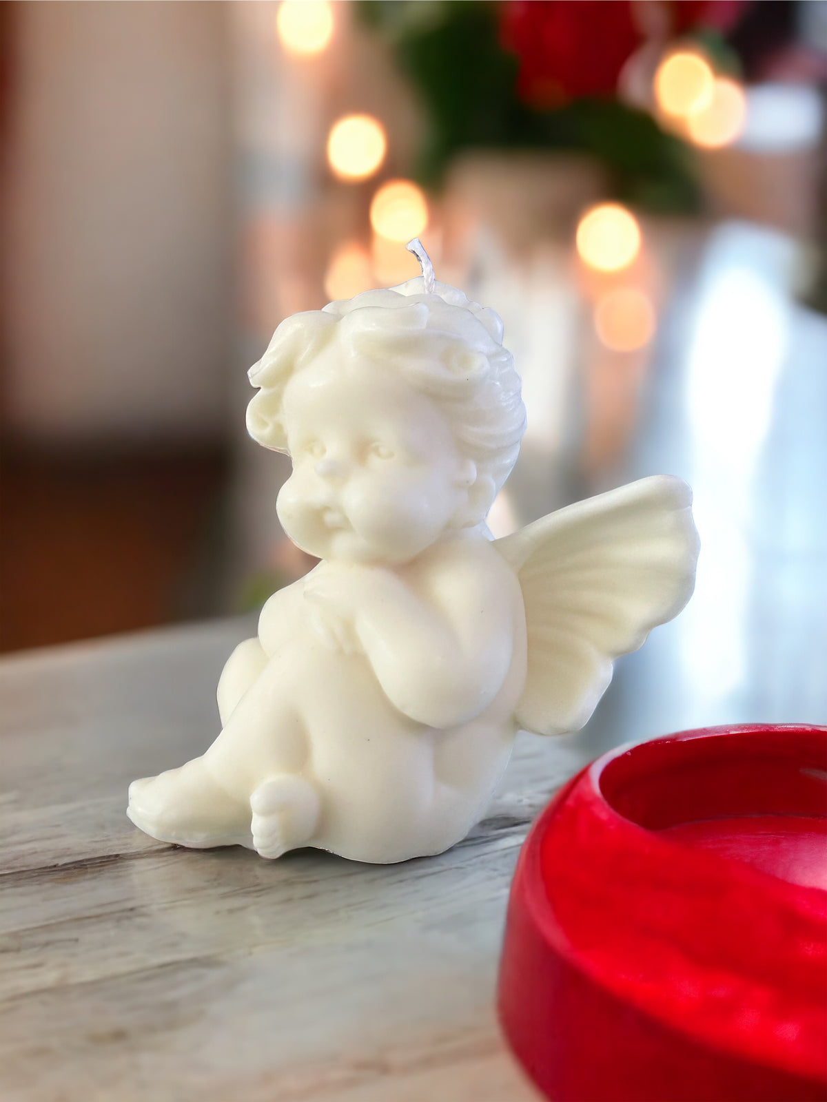 Cupid girl candle