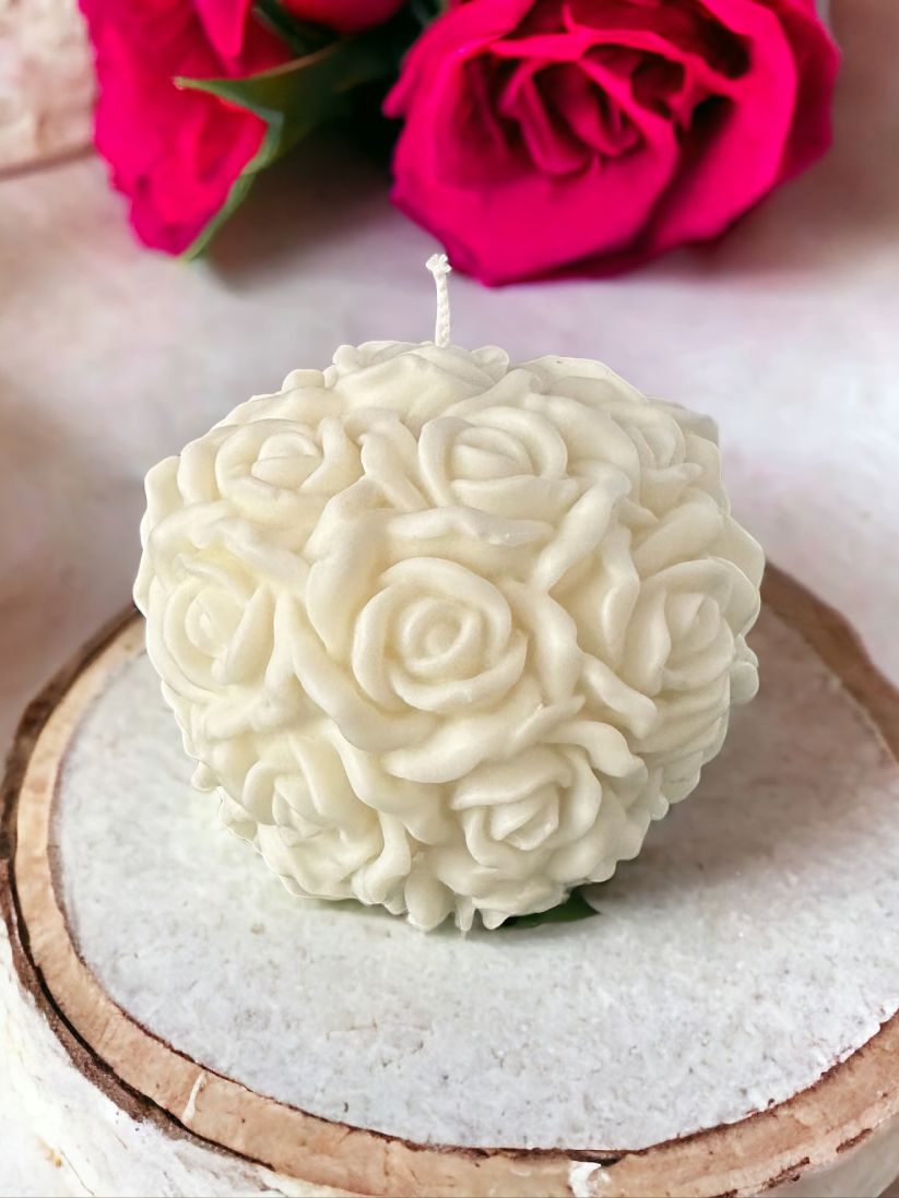 Rose Ball Candle